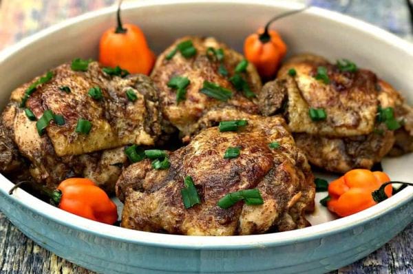 Jamaican Jerk Instant Pot Chicken Thighs 