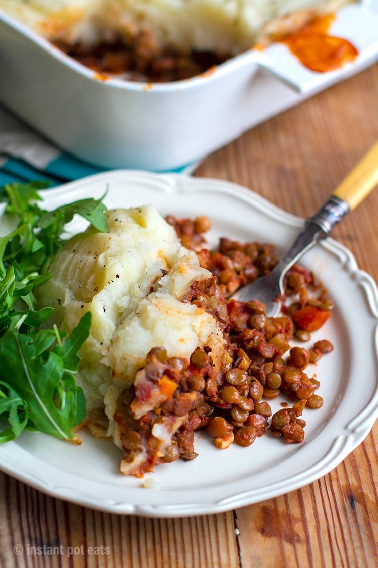 Instant Pot Vegan Shepherd's Pie With Lentils