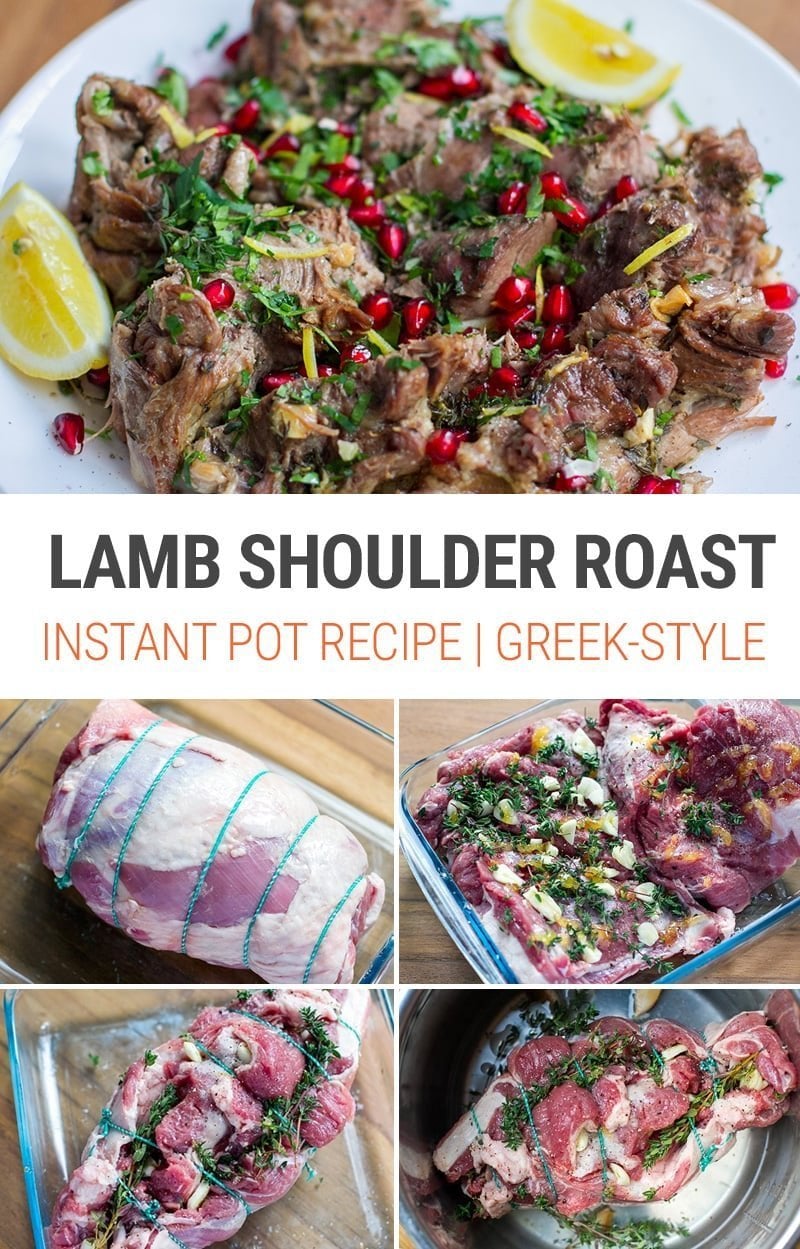 Greek Style Instant Pot Lamb Shoulder Roast (Gluten-free, Low-Carb, Paleo, Easter, Thanksgiving, Nut-Free, Egg-Free, Christmas, Sunday Roast)
