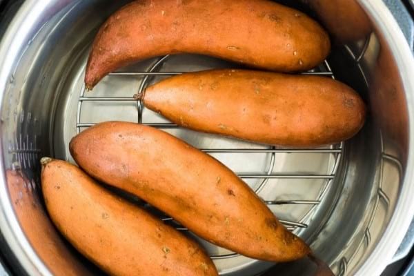 Cooking sweet potatoes for meal prep