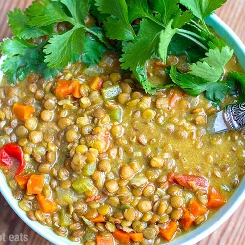 Instant Pot Lentil Curry With Coconut (Vegan, Gluten-Free)