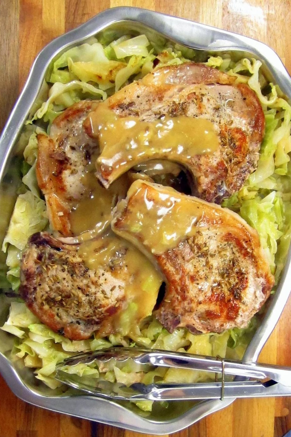 Pork Chops & Cabbage 