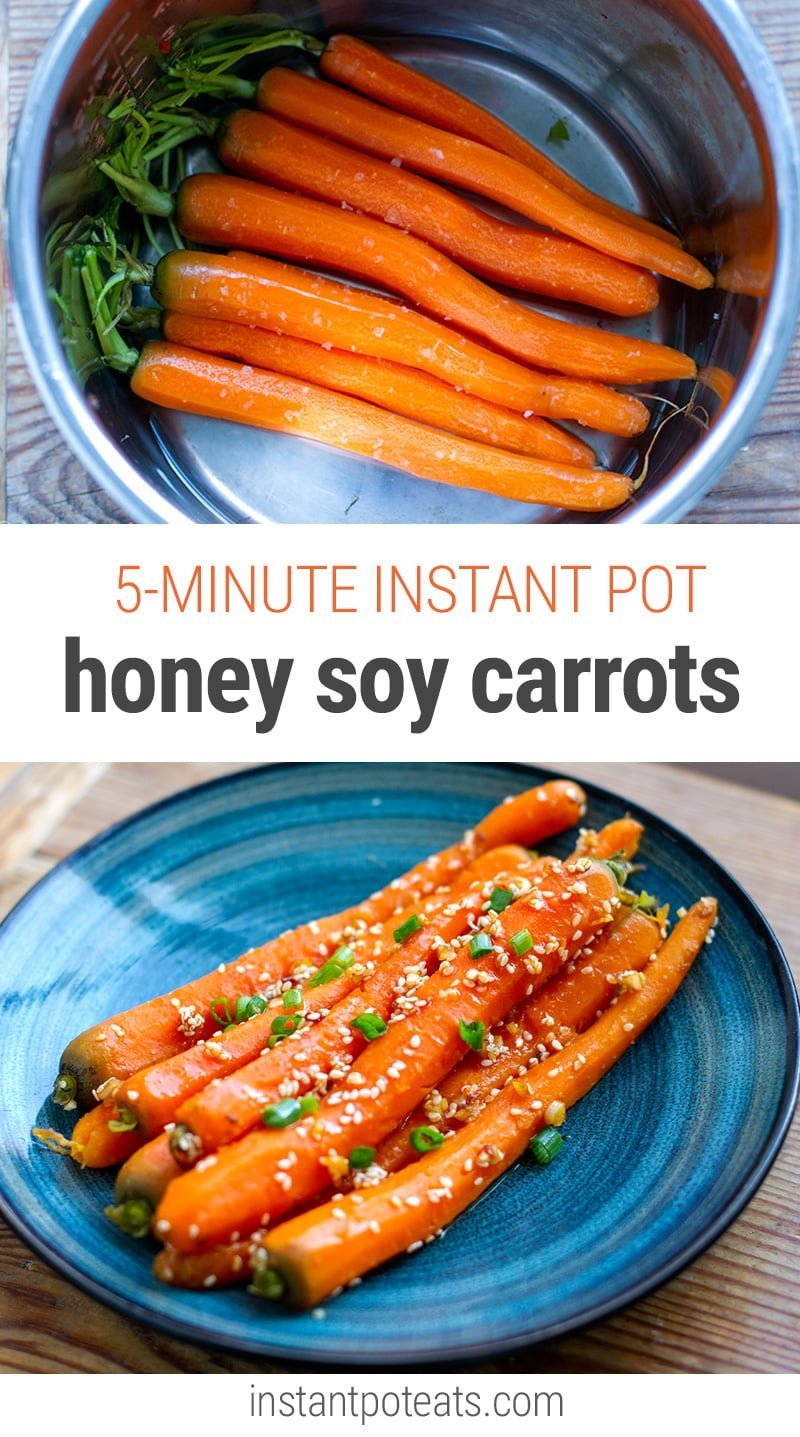 Instant Pot Carrots With Honey & Soy Sauce 