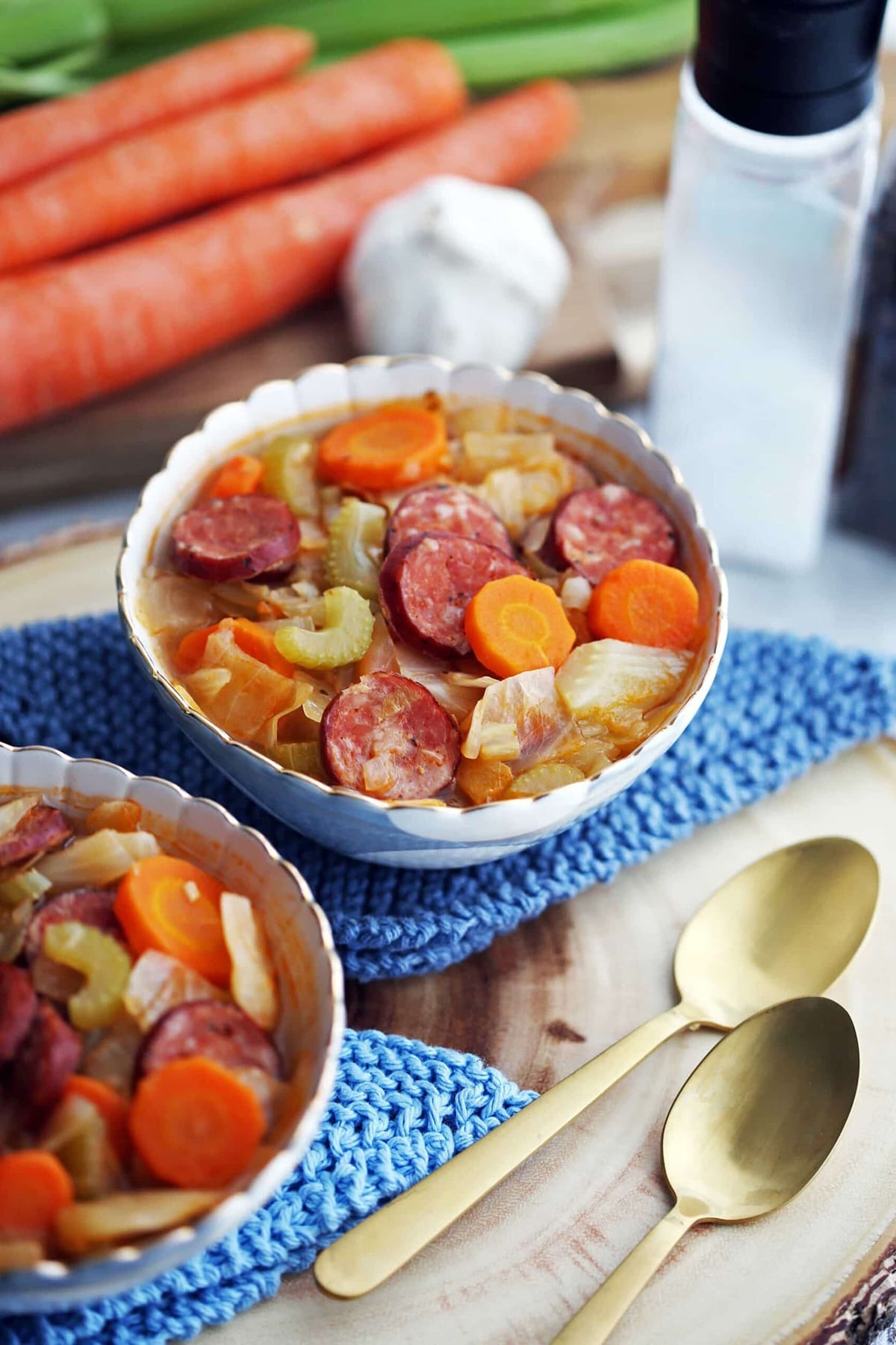 Fennel Cabbage & Sausage Soup 