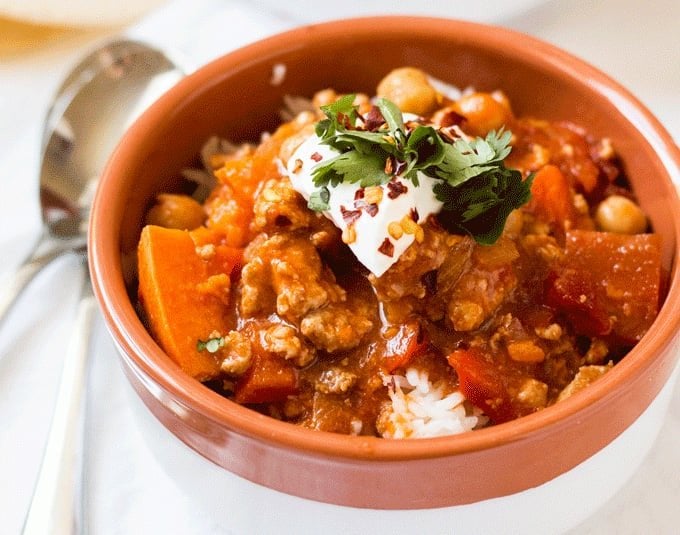  turkey & sweet potato chili