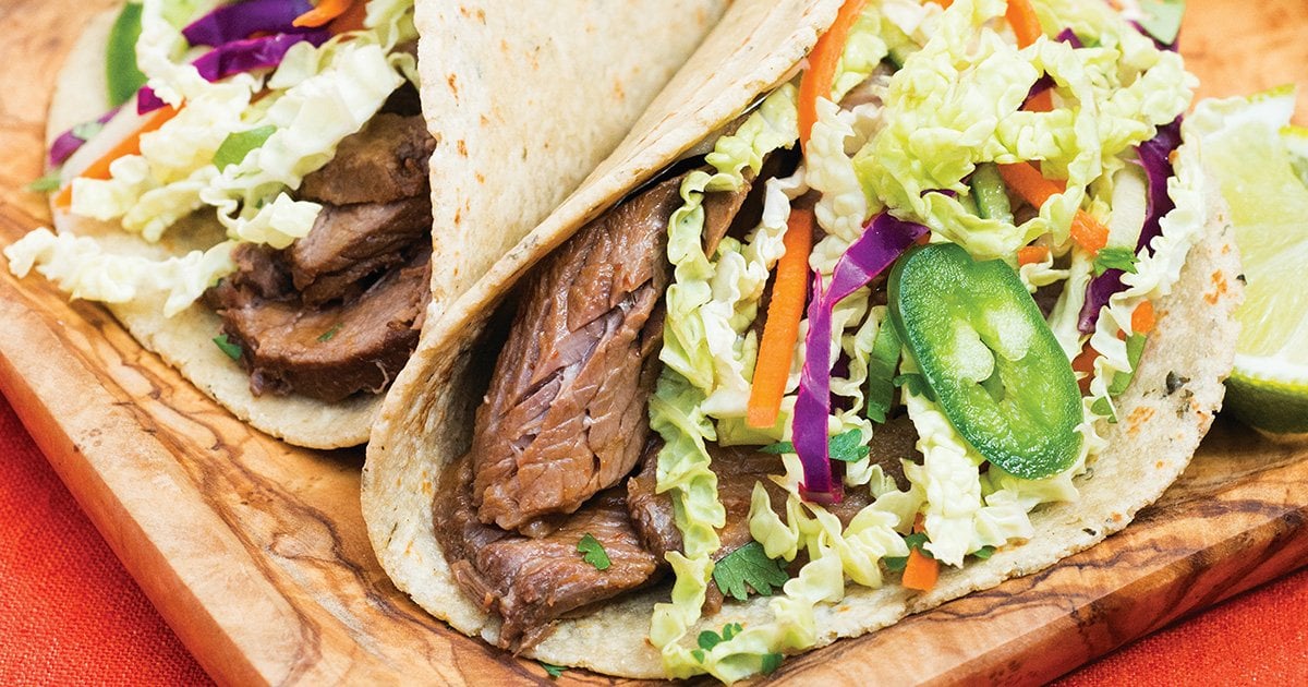 Vietnamese Instant Pot Beef Brisket Tacos