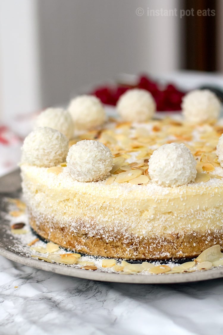 Instant Pot Cheesecake Raffaello Style