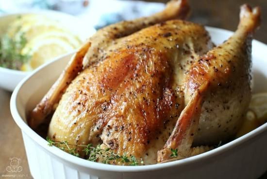 Pressure Cooker Whole Roast Chicken 