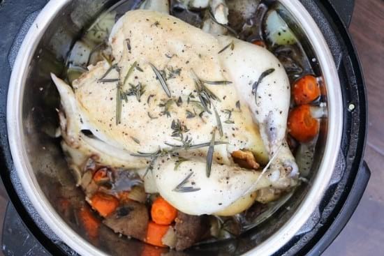 Instant Pot Whole Chicken With Vegetables 