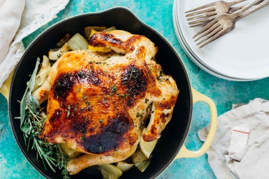 Honey Butter & Herb Roasted Chicken 