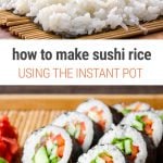 How to make sushi rice using the Instant Pot pressure cooker