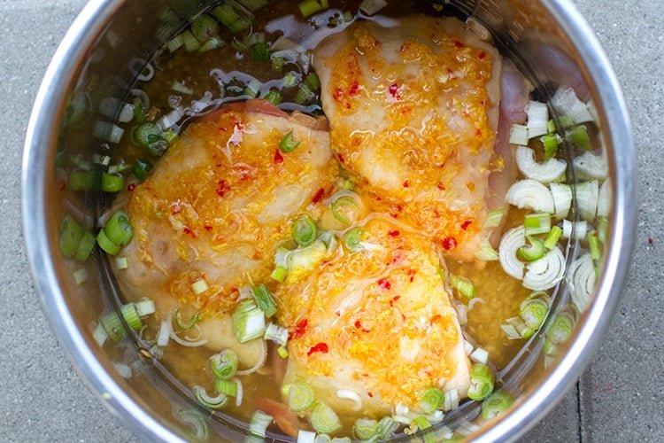 How to cook Instant Pot chicken and brown rice together 