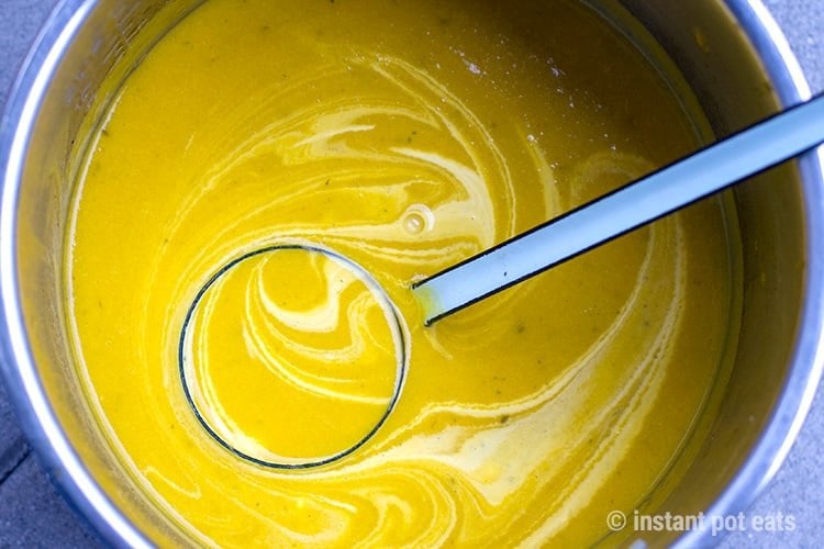 Butternut squash soup - Instant Pot recipe