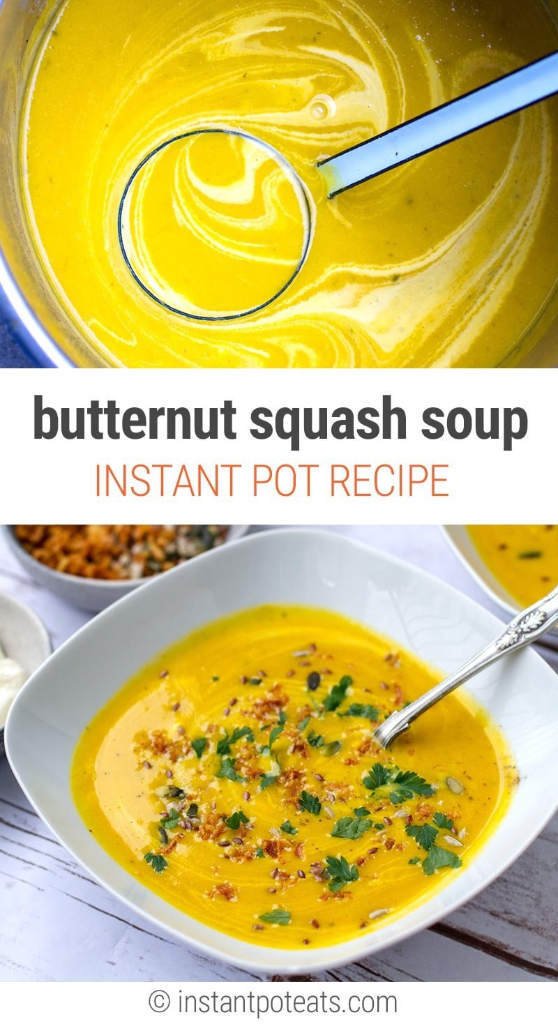 Instant Pot Butternut Squash Soup Recipe 