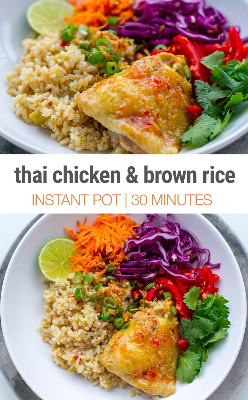 Instant Pot chicken and brown rice recipe