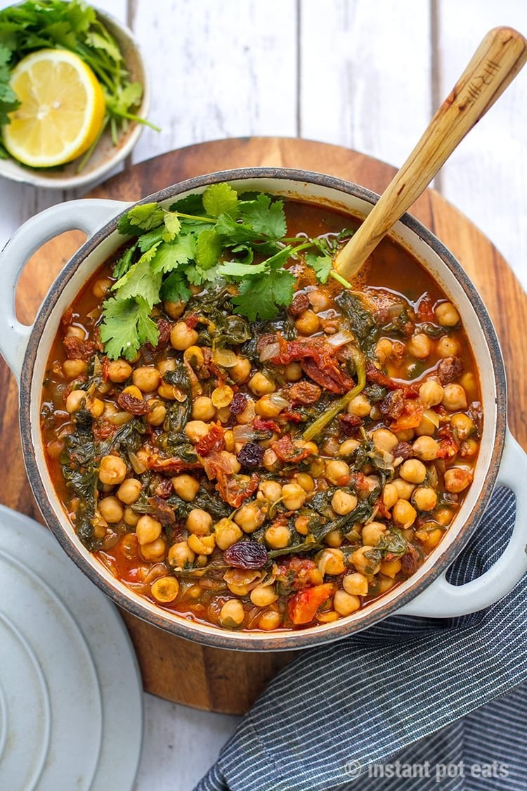 Moroccan Instant Pot Garbanzo Beans Stew