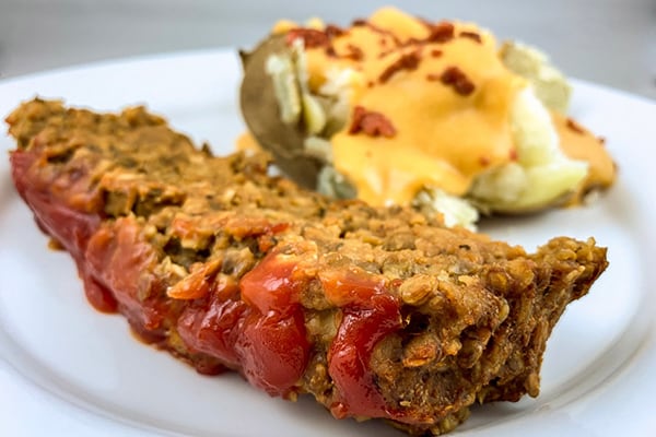 Super Easy Instant Pot Lentil Loaf