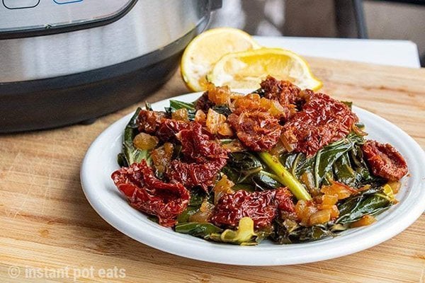 Instant Pot Collard Greens With Sun-Dried Tomatoes