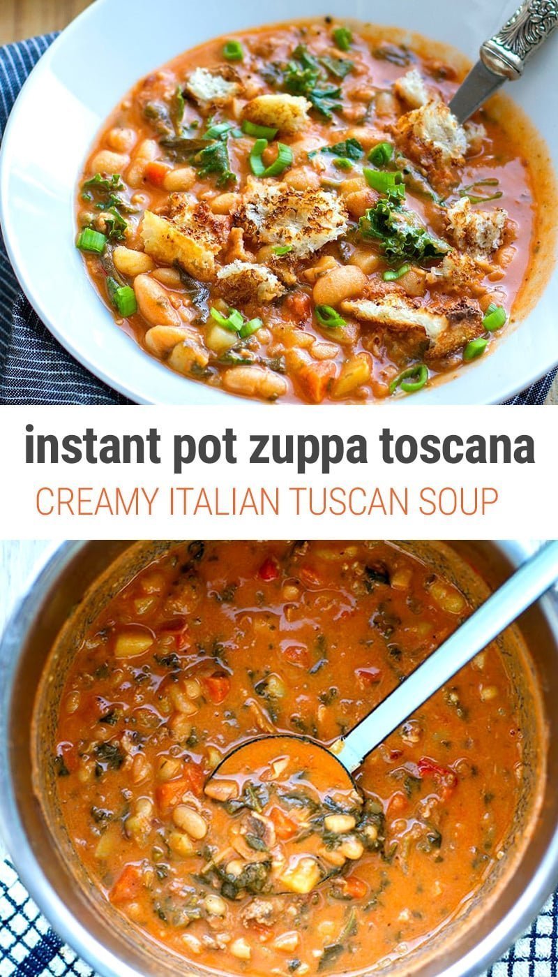 Healthy Instant Pot Zuppa Toscana (Tuscan Soup)