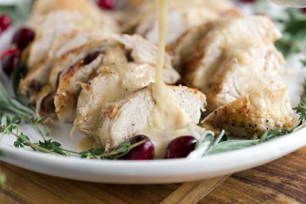 Christmas Maple Mustard Turkey Breast with Easy Gravy 