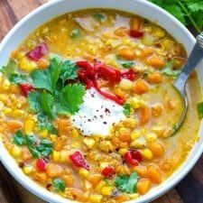Instant Pot Sweet Potato &amp; Corn Soup-image