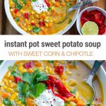 Corn & Sweet Potato Instant Pot Soup