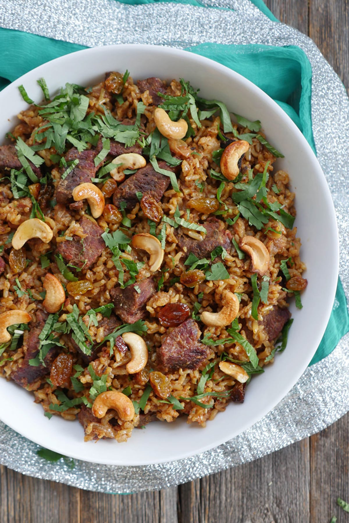 Instant Pot Brown Rice Biryani With Lamb