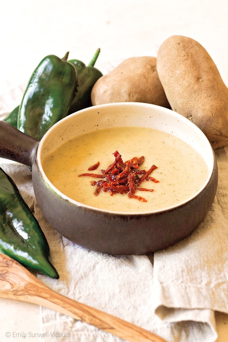 Instant Pot Potato Soup With Poblano Peppers Recipe