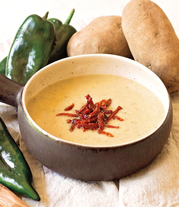 instant-pot-potato-soup-with-poblano-peppers-feature