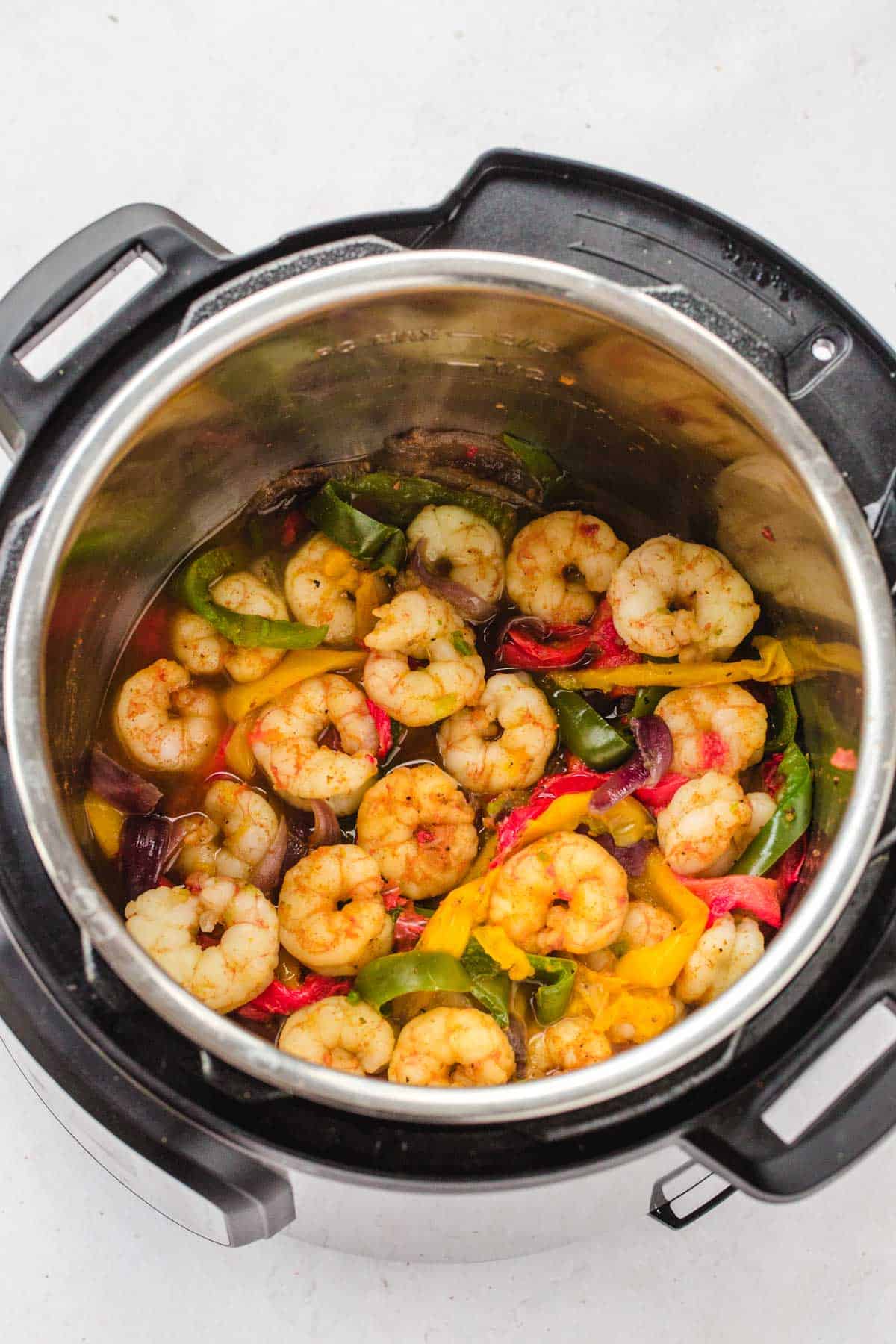 Instant Pot Shrimp Fajitas