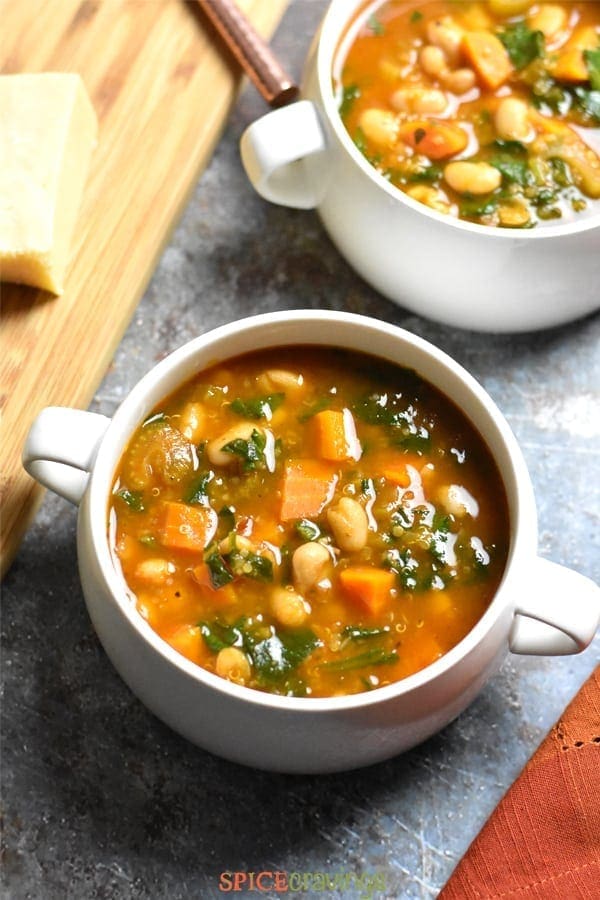 Instant Pot Minestrone Soup with Quinoa