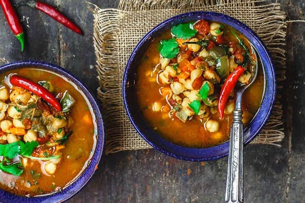 Instant Pot Chickpea Soup 