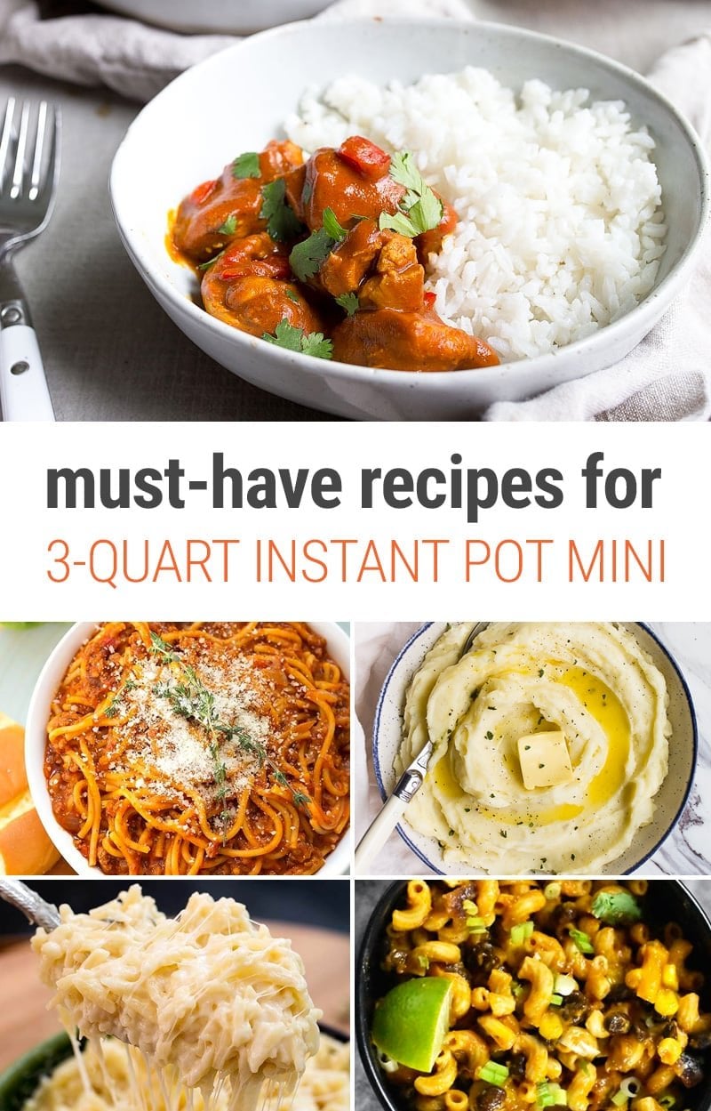 Recipes For Instant Pot Mini (3-Quart pressure cooker) 