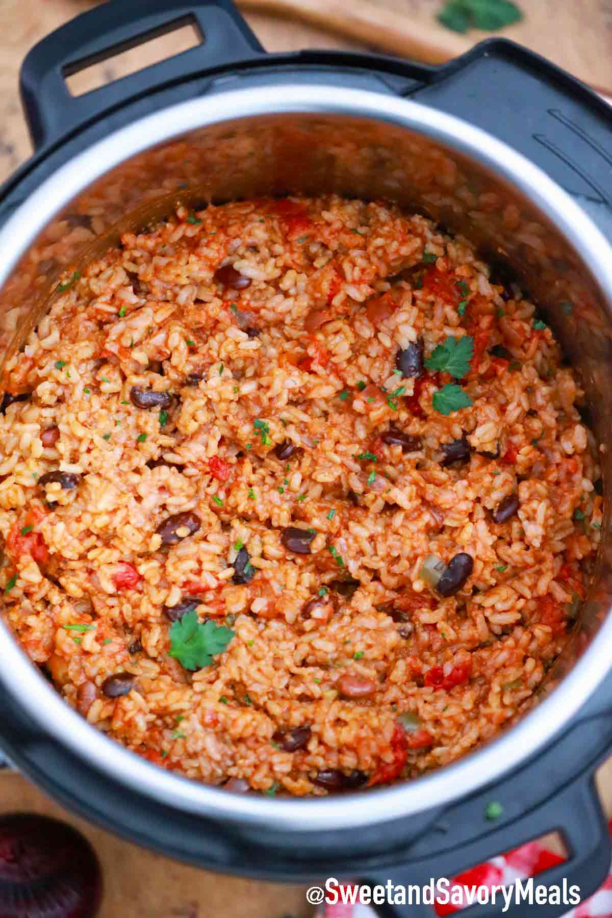 Dump and Cook Instant Pot Rice and Beans