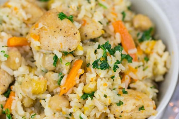 Instant Pot Chicken Rice Pilaf 