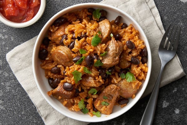 Rice & Beans With Pork