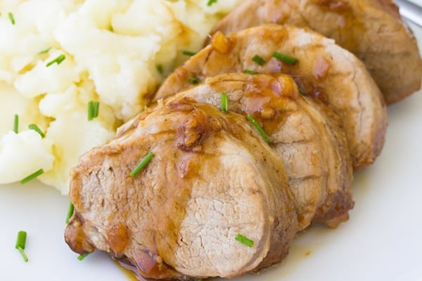 Pork Loin With  Honey Garlic Sauce