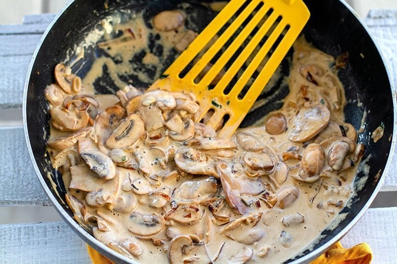 Creamy mushroom sauce