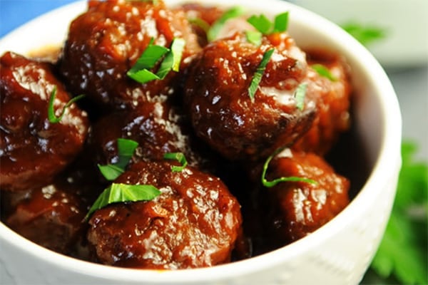 Vegan Instant Pot BBQ Meatballs