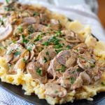 Instant Pot Pork Tenderloin & Potatoes With Mushroom Sauce