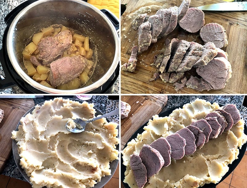 Pressure cooker pork tenderloin and potatoes