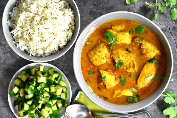 Instant Pot Chicken Curry & Rice 