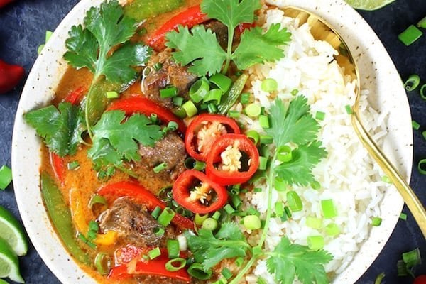 Instant Pot Thai Beef Curry