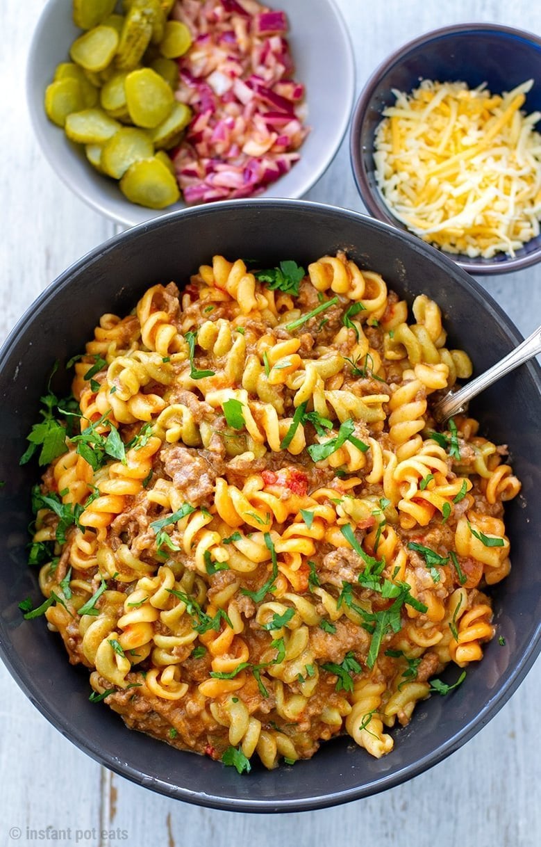 Instant Pot Hamburger Helper Pasta