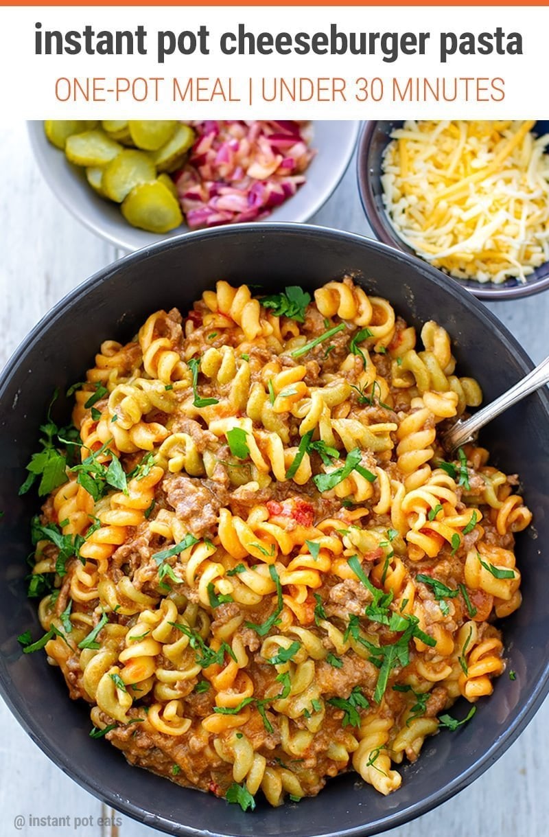 Instant Pot Cheeseburger Pasta (Hamburger Helper)