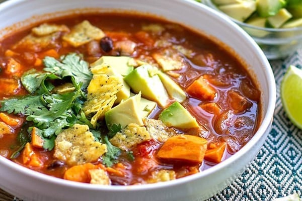 Sweet Potato Tortilla Soup