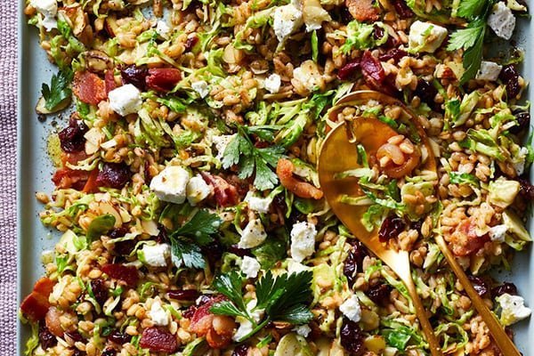 Brussels Sprouts Farro Salad