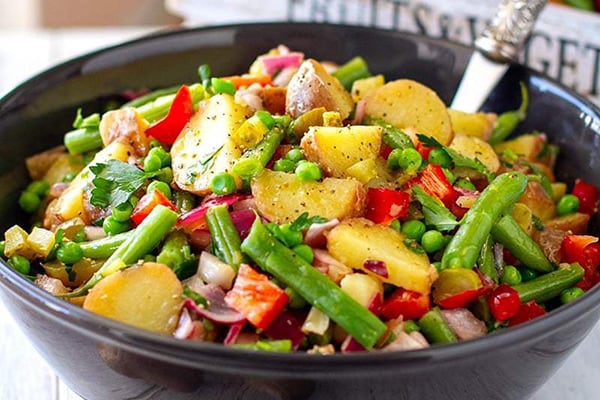 Summer Tangy Potato Salad Vegan