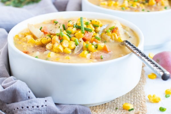 Frozen Corn & Potato Chowder