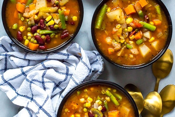 Vegetable Bean Soup (use Mixed Frozen Veggies) 